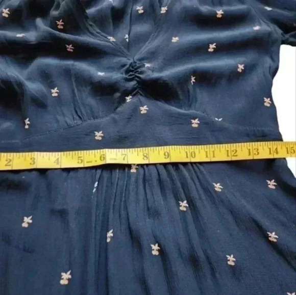 Sessùn  Bang Bang Dress Women S Navy Witchy Boho Angel Fairy Whimsigoth Prairie - Picture 13 of 16